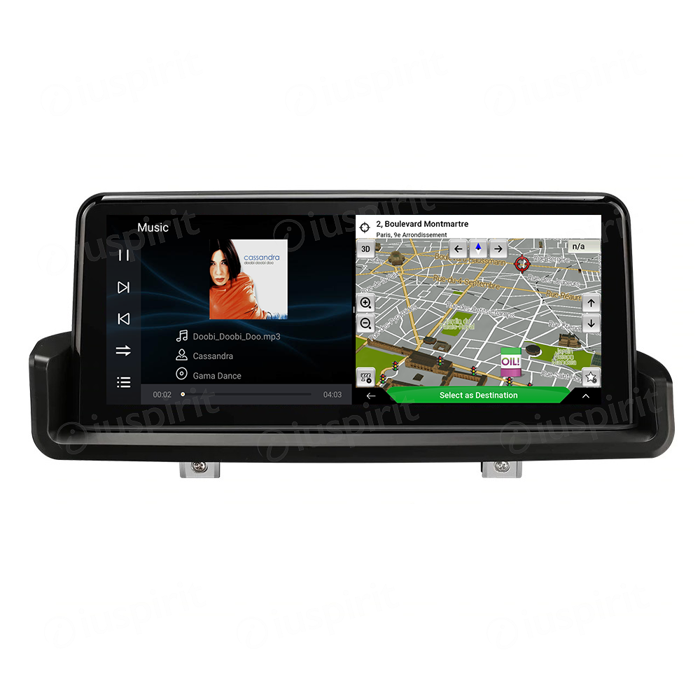 ANDROID navigatore per BMW Serie 3 E90 E91 E92 E93 2006-2012 10.25 pollici CarPlay Android Auto WI-FI GPS 4G LTE Bluetooth 4GB RAM 64GB ROM - immagine 6