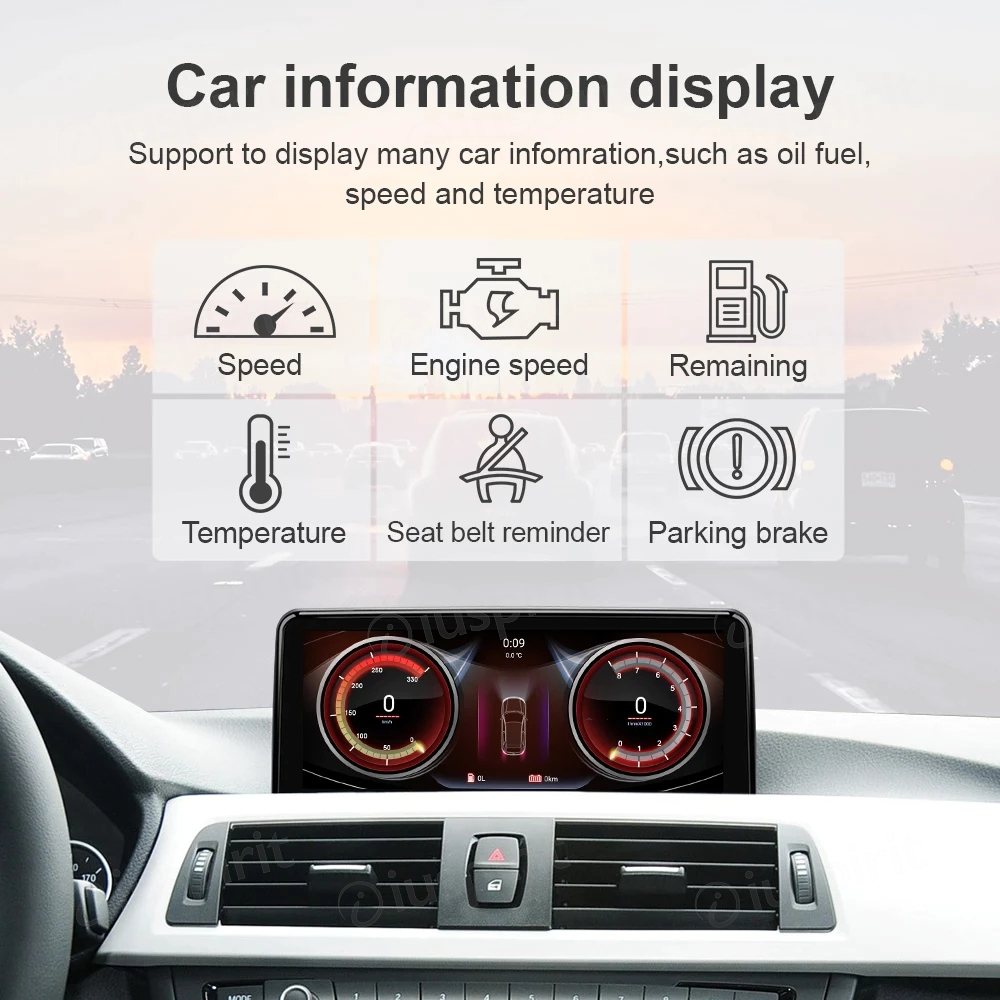 ANDROID navigatore per BMW Serie 1 F20 F21, BMW Serie 2 F23 Sistema originale NBT 10.25 pollici CarPlay Android Auto 4GB RAM 64GB ROM WI-FI GPS 4G LTE Bluetooth - immagine 10
