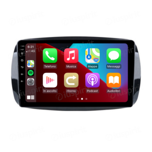 ANDROID autoradio navigatore per Smart Fortwo W453 Smart ForFour 2014-2020 CarPlay Android Auto GPS USB WI-FI Bluetooth 4G LTE
