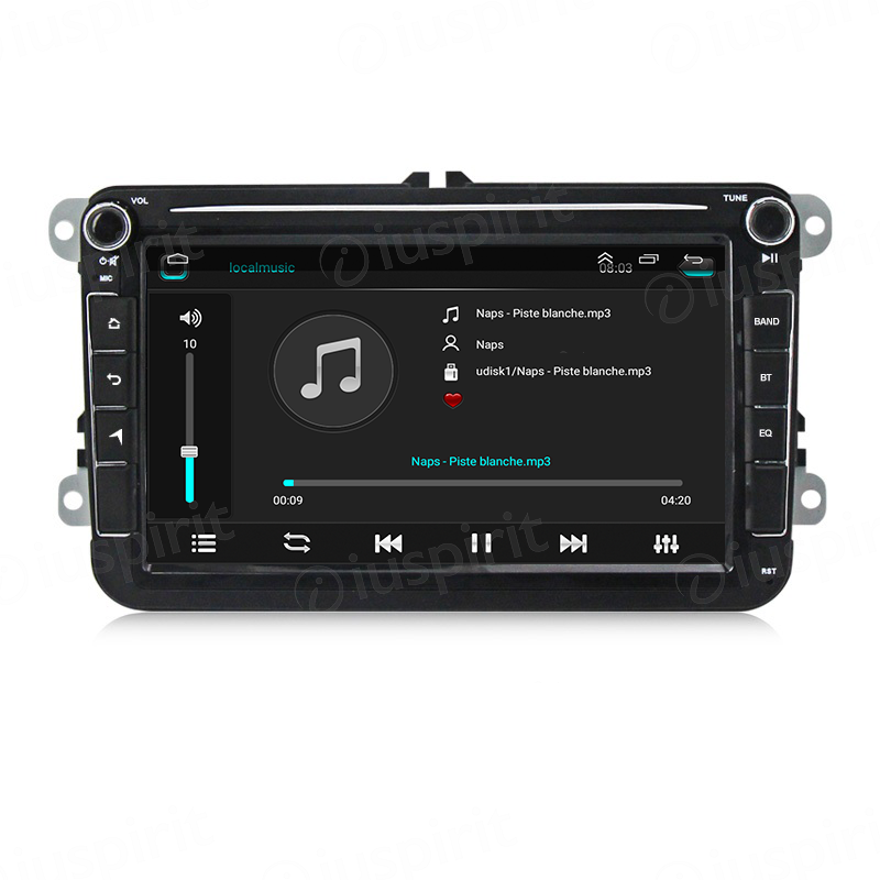 ANDROID autoradio navigatore per VW Golf 5 Golf 6 Passat Tiguan Jetta Polo Touran Caddy Scirocco Skoda Seat GPS WI-FI USB Bluetooth MirrorLink - immagine 5