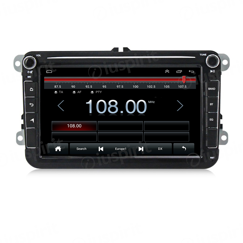 ANDROID autoradio navigatore per VW Golf 5 Golf 6 Passat Tiguan Jetta Polo Touran Caddy Scirocco Skoda Seat GPS WI-FI USB Bluetooth MirrorLink - immagine 6