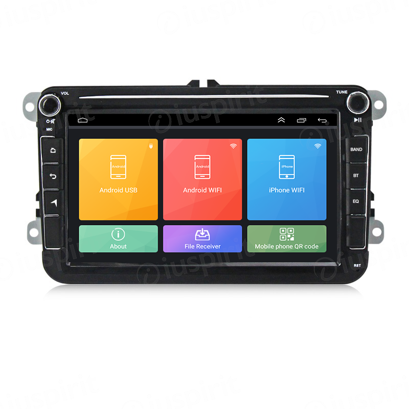 ANDROID autoradio navigatore per VW Golf 5 Golf 6 Passat Tiguan Jetta Polo Touran Caddy Scirocco Skoda Seat GPS WI-FI USB Bluetooth MirrorLink - immagine 7