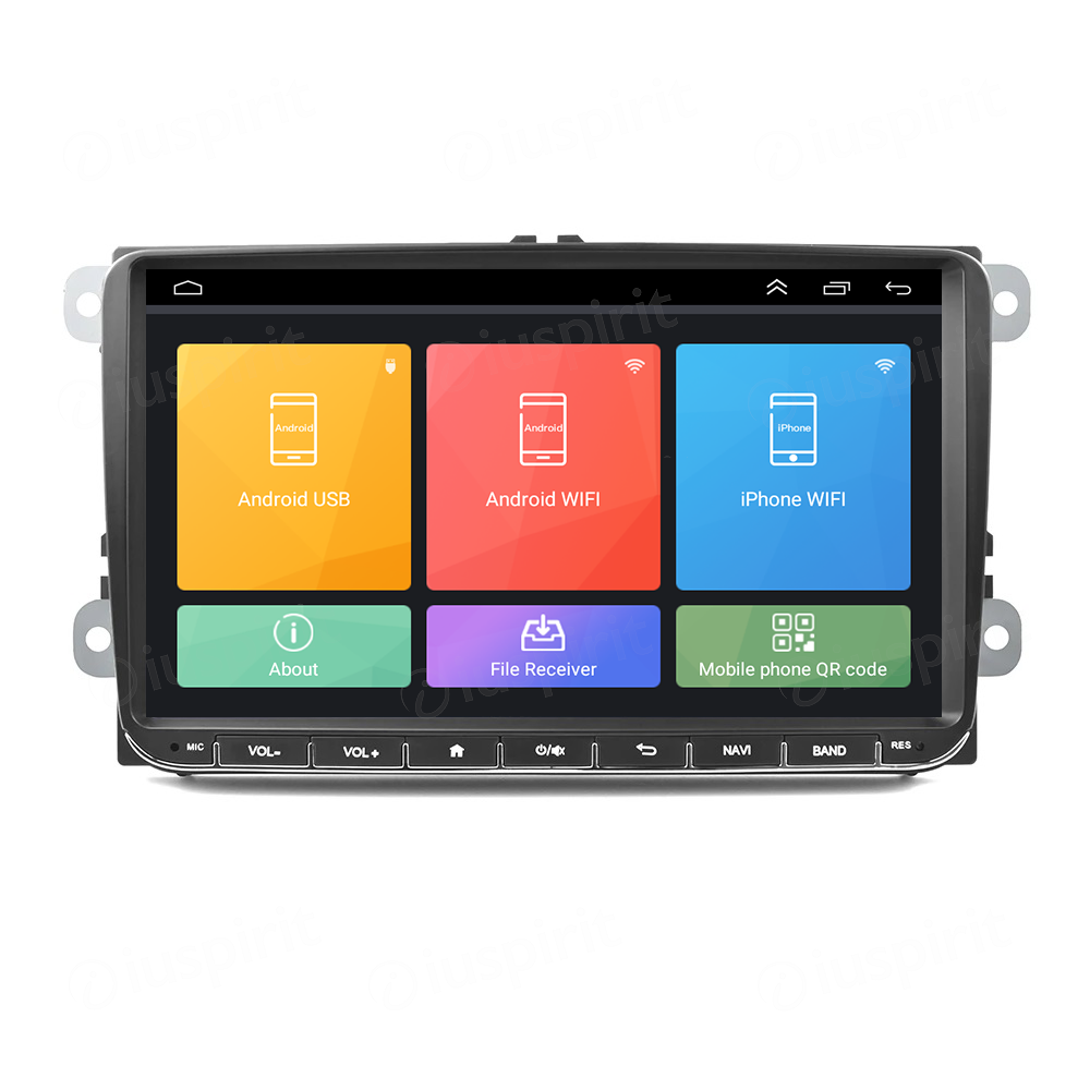 ANDROID autoradio navigatore per VW Golf 5 Golf 6 Passat Tiguan Jetta Polo Touran Caddy Scirocco Skoda Seat GPS WI-FI USB Bluetooth MirrorLink - immagine 7