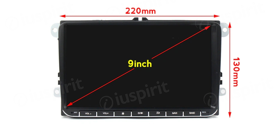 ANDROID autoradio navigatore per VW Golf 5 Golf 6 Passat Tiguan Jetta Polo Touran Caddy Scirocco Skoda Seat GPS WI-FI USB Bluetooth MirrorLink - immagine 8