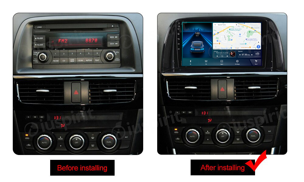 ANDROID autoradio navigatore per Mazda CX5 CX-5 2012-2016 CarPlay Android Auto GPS USB WI-FI Bluetooth 4G LTE - immagine 8