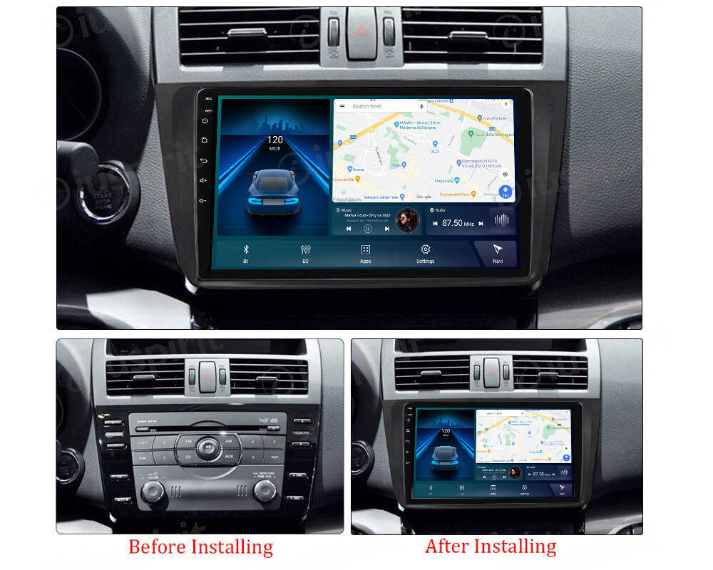 ANDROID autoradio navigatore per Mazda 6 2008-2012 CarPlay Android Auto GPS USB WI-FI Bluetooth 4G LTE - immagine 8