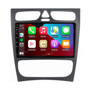ANDROID autoradio navigatore per Mercedes classe C W203 classe CLK W209 classe A W168 classe G W463 CarPlay Android Auto GPS USB WI-FI Bluetooth 4G LTE
