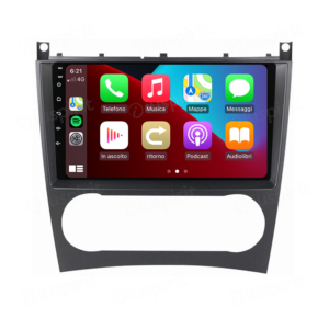 ANDROID autoradio navigatore per Mercedes classe C W203 C220 C230 C240 C280 Mercedes classe CLK W209 CLK200 CLK220 CLK 240 Mercedes classe CLC W203 W467 A209 W219 CarPlay Android Auto GPS USB WI-FI Bluetooth 4G LTE