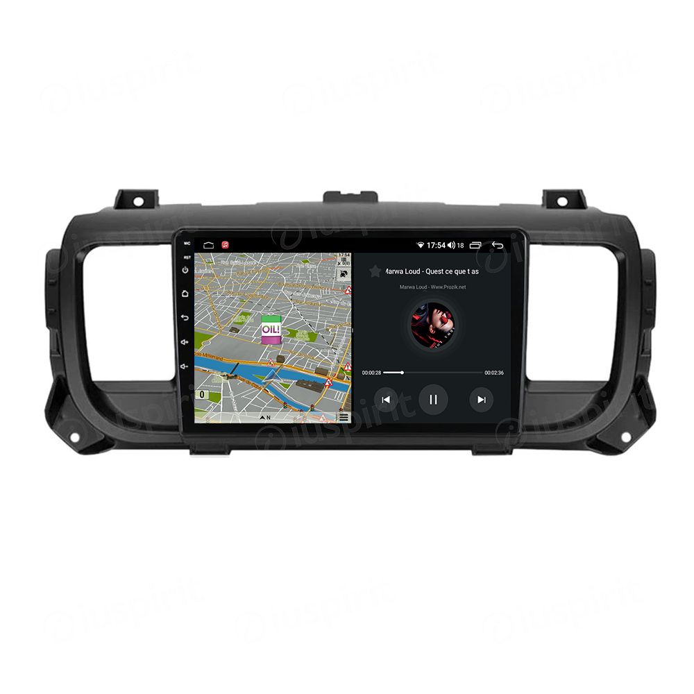 ANDROID autoradio navigatore per Citroen Jumpy 3 Citroen SpaceTourer 1 Peugeot Expert 3 Peugeot Traveler Fiat Scudo Opel Vivaro Toyota Proace CarPlay Android Auto GPS USB WI-FI Bluetooth 4G LTE - immagine 4