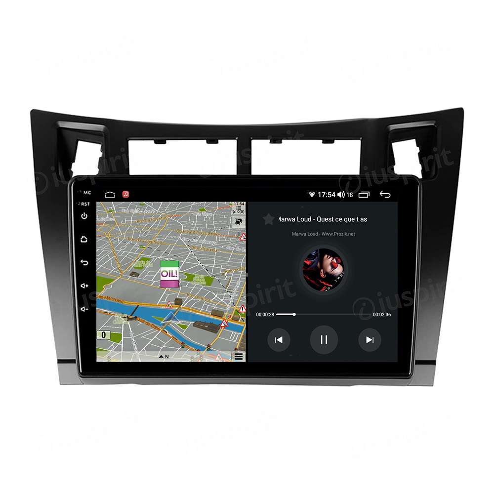 ANDROID autoradio navigatore per Toyota Yaris Daihatsu Charade 2005-2011 CarPlay Android Auto GPS USB WI-FI Bluetooth 4G LTE - immagine 4