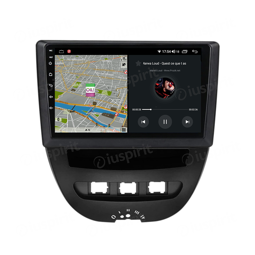 ANDROID autoradio navigatore per Peugeot 107 Citroen C1 Toyota Aygo 2005-2014 CarPlay Android Auto GPS USB WI-FI Bluetooth 4G LTE - immagine 4