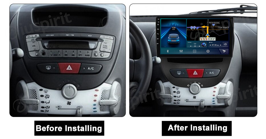 ANDROID autoradio navigatore per Peugeot 107 Citroen C1 Toyota Aygo 2005-2014 CarPlay Android Auto GPS USB WI-FI Bluetooth 4G LTE - immagine 7