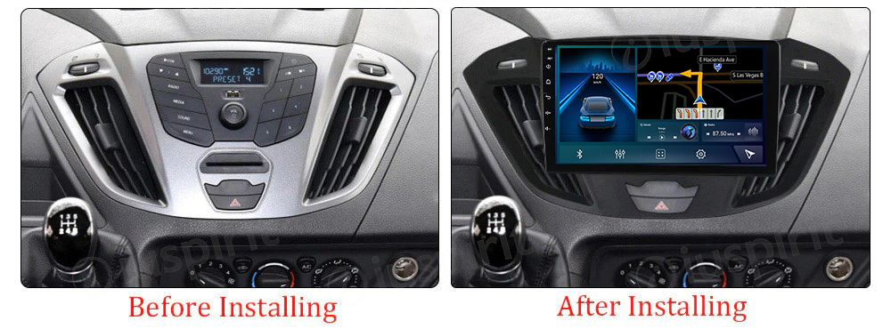 ANDROID autoradio navigatore per Ford Transit Ford Tourneo Custom 2013-2020 CarPlay Android Auto GPS USB WI-FI Bluetooth 4G LTE - immagine 8