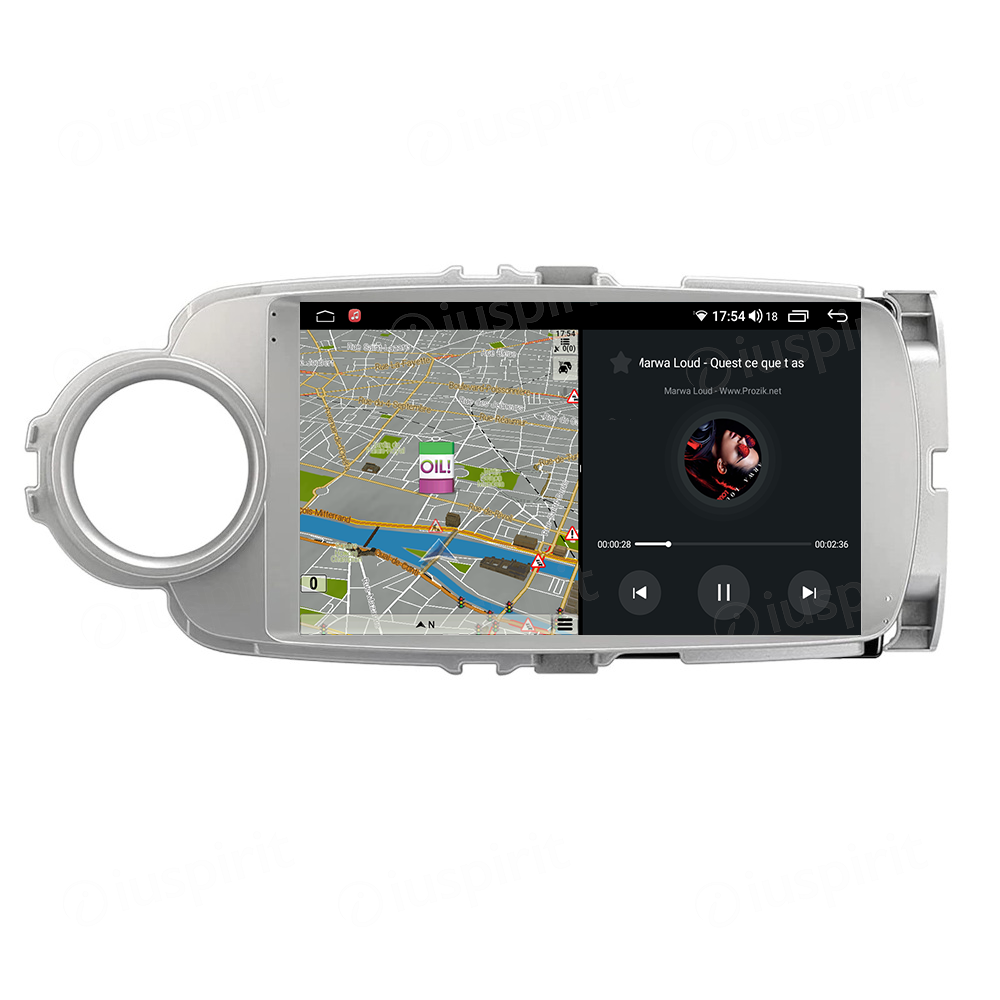 ANDROID autoradio navigatore per Toyota Yaris 2012-2017 CarPlay Android Auto GPS USB WI-FI Bluetooth 4G LTE - immagine 4