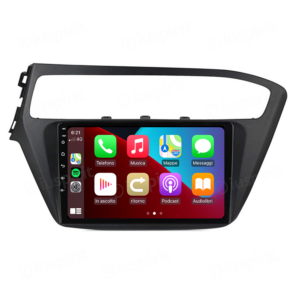 ANDROID autoradio navigatore per Hyundai I20 2018-2019 CarPlay Android Auto GPS USB WI-FI Bluetooth 4G LTE
