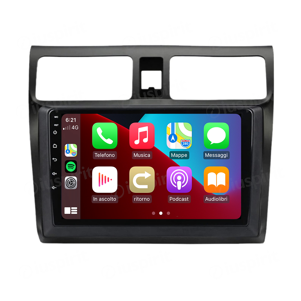 ANDROID autoradio navigatore per Suzuki Swift 2003-2010 CarPlay Android Auto GPS USB WI-FI Bluetooth 4G LTE