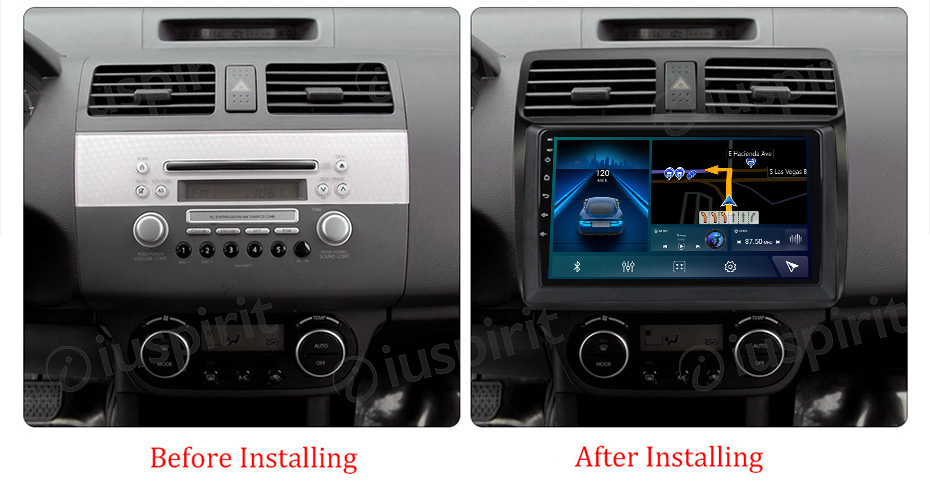 ANDROID autoradio navigatore per Suzuki Swift 2003-2010 CarPlay Android Auto GPS USB WI-FI Bluetooth 4G LTE - immagine 7