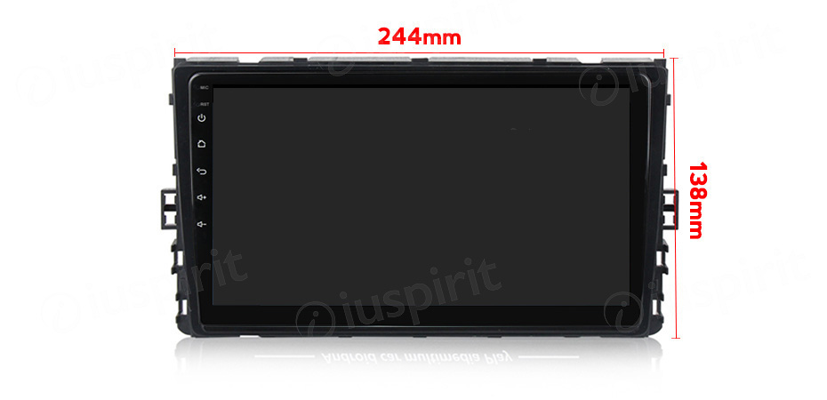 ANDROID autoradio navigatore per VW Polo Passat Jetta Golf Sportvan Alltrack Tiguan T-Roc 2018-2019 CarPlay Android Auto GPS USB WI-FI Bluetooth 4G LTE - immagine 10