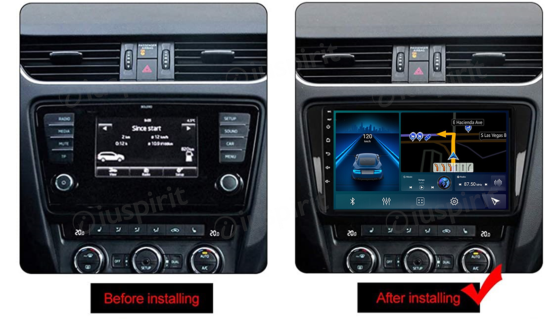 ANDROID autoradio navigatore per Skoda Octavia 2013-2018 CarPlay Android Auto GPS USB WI-FI Bluetooth 4G LTE - immagine 7