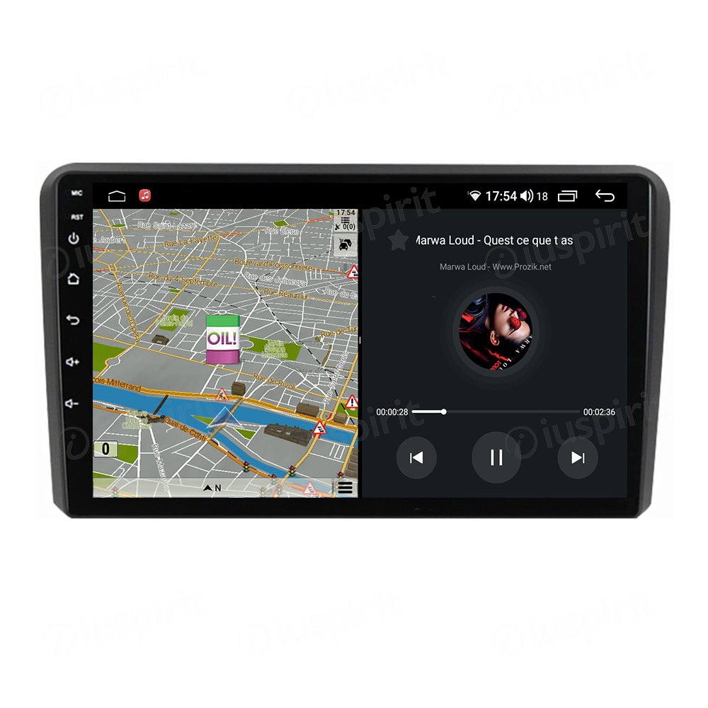 ANDROID autoradio navigatore per Audi A3 Audi S3 2002-2012 CarPlay Android Auto GPS USB WI-FI Bluetooth 4G LTE - immagine 4