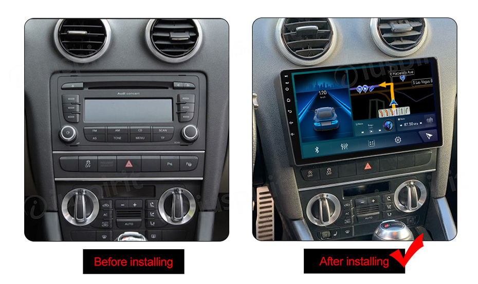 ANDROID autoradio navigatore per Audi A3 Audi S3 2002-2012 CarPlay Android Auto GPS USB WI-FI Bluetooth 4G LTE - immagine 7