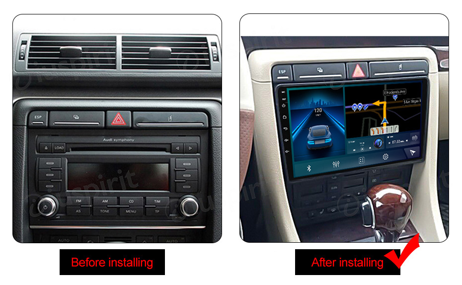 ANDROID autoradio navigatore per Audi A4 Audi S4 Audi RS4 Seat Exeo CarPlay Android Auto GPS USB WI-FI Bluetooth 4G LTE - immagine 6