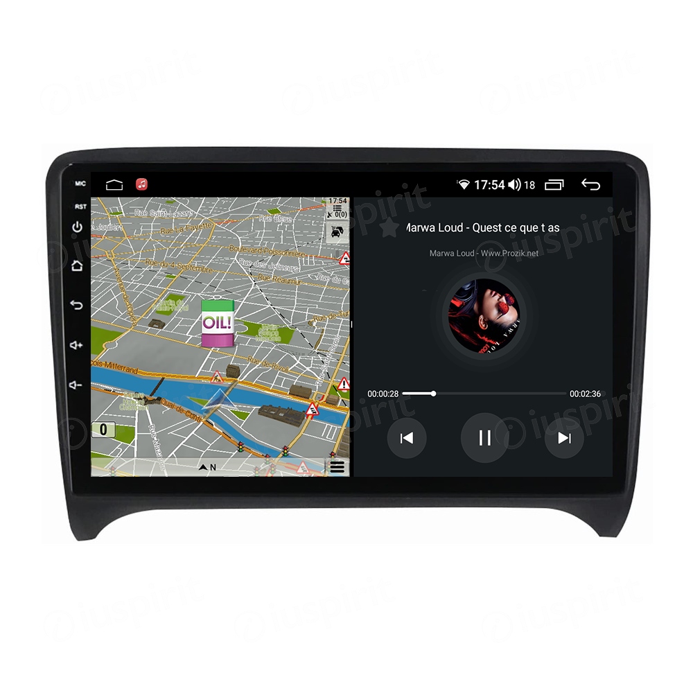 ANDROID autoradio navigatore per Audi TT 2006-2013 CarPlay Android Auto GPS USB WI-FI Bluetooth 4G LTE - immagine 4