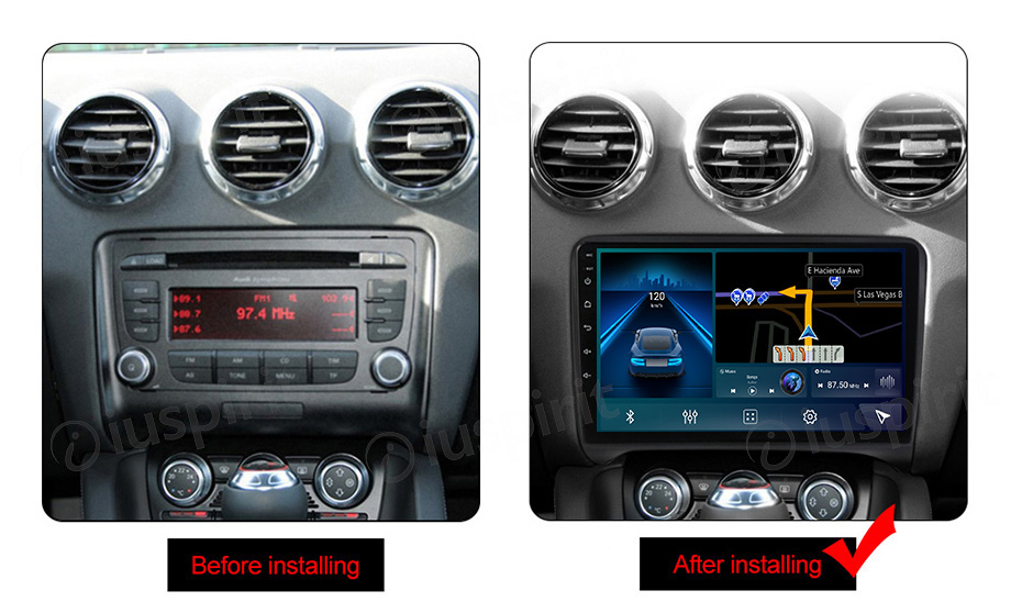 ANDROID autoradio navigatore per Audi TT 2006-2013 CarPlay Android Auto GPS USB WI-FI Bluetooth 4G LTE - immagine 7