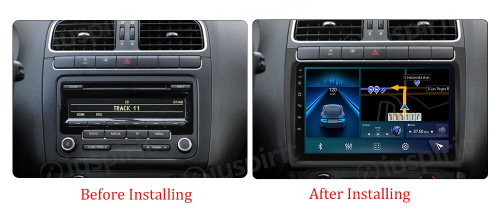 ANDROID autoradio navigatore per VW Polo 2009-2017 CarPlay Android Auto GPS USB WI-FI Bluetooth 4G LTE - immagine 8