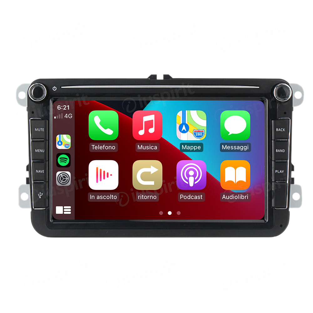 ANDROID autoradio navigatore per Golf 5 Golf 6 Passat Tiguan Jetta Polo Touran Caddy Scirocco CarPlay Android Auto GPS USB WI-FI Bluetooth 4G LTE
