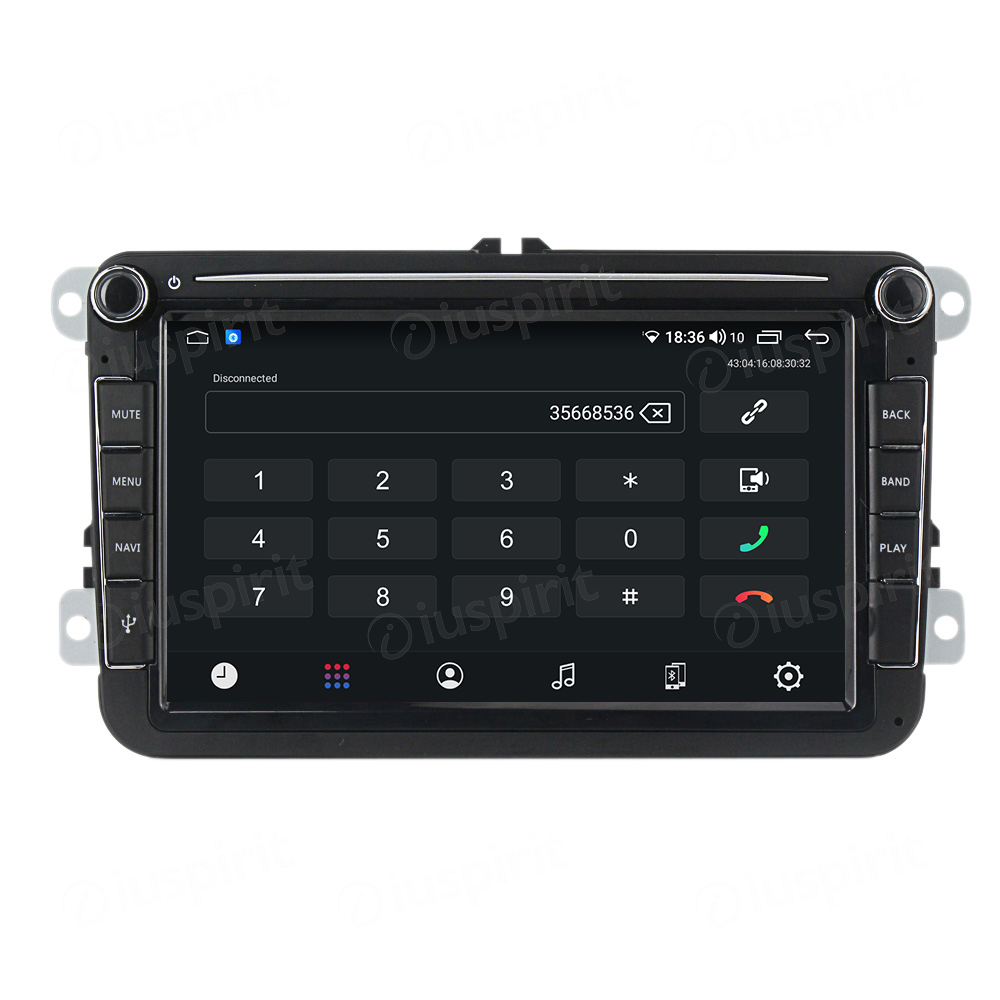 ANDROID autoradio navigatore per Golf 5 Golf 6 Passat Tiguan Jetta Polo Touran Caddy Scirocco CarPlay Android Auto GPS USB WI-FI Bluetooth 4G LTE - immagine 2