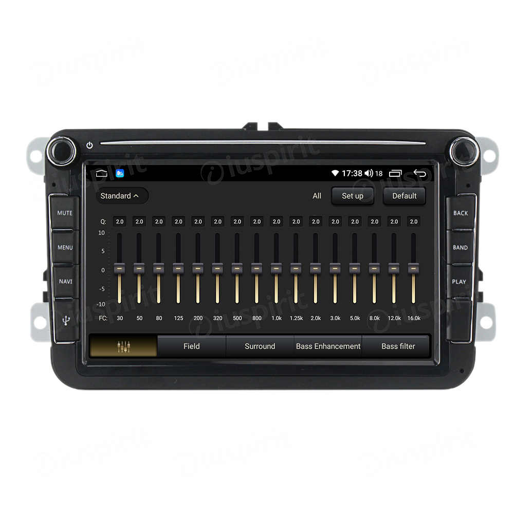 ANDROID autoradio navigatore per Golf 5 Golf 6 Passat Tiguan Jetta Polo Touran Caddy Scirocco CarPlay Android Auto GPS USB WI-FI Bluetooth 4G LTE - immagine 3