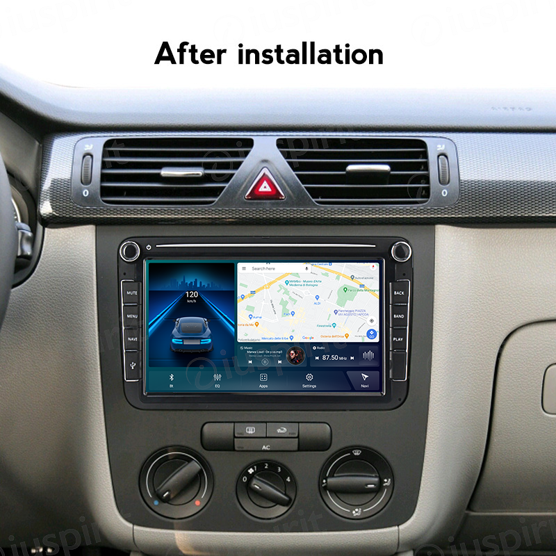 ANDROID autoradio navigatore per Golf 5 Golf 6 Passat Tiguan Jetta Polo Touran Caddy Scirocco CarPlay Android Auto GPS USB WI-FI Bluetooth 4G LTE - immagine 7