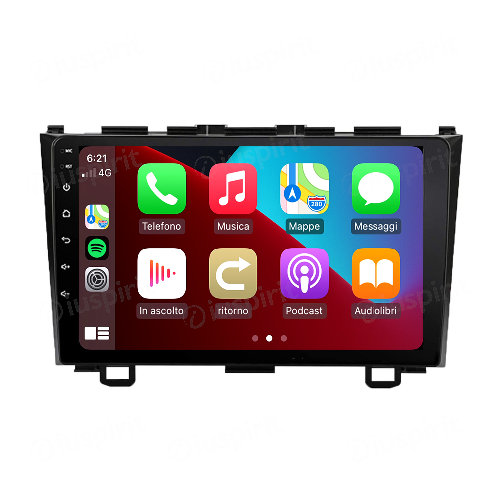 ANDROID autoradio navigatore per Honda CRV CR-V 2006-2012 CarPlay Android Auto GPS USB WI-FI Bluetooth 4G LTE