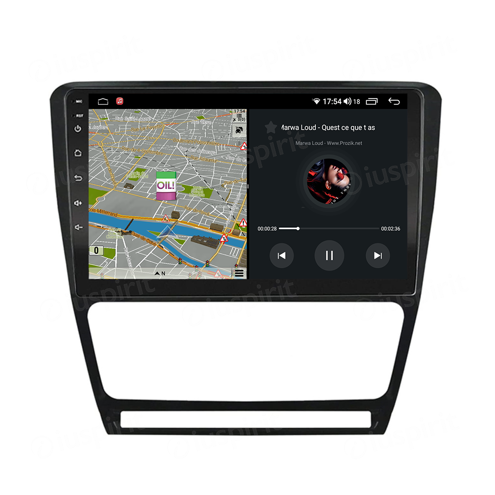 ANDROID autoradio navigatore per Skoda Octavia 2004-2013 CarPlay Android Auto GPS USB WI-FI Bluetooth 4G LTE - immagine 4