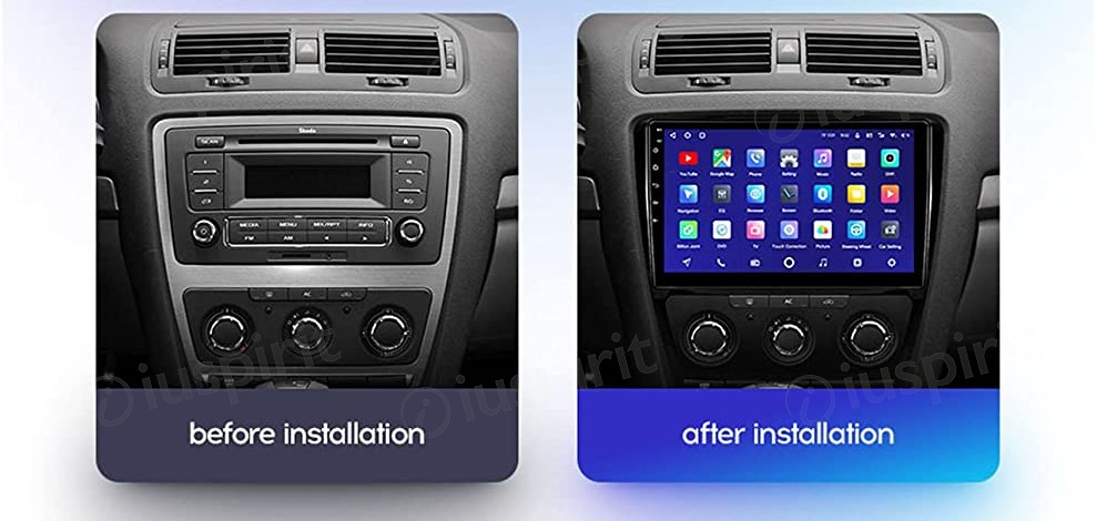 ANDROID autoradio navigatore per Skoda Octavia 2004-2013 CarPlay Android Auto GPS USB WI-FI Bluetooth 4G LTE - immagine 6