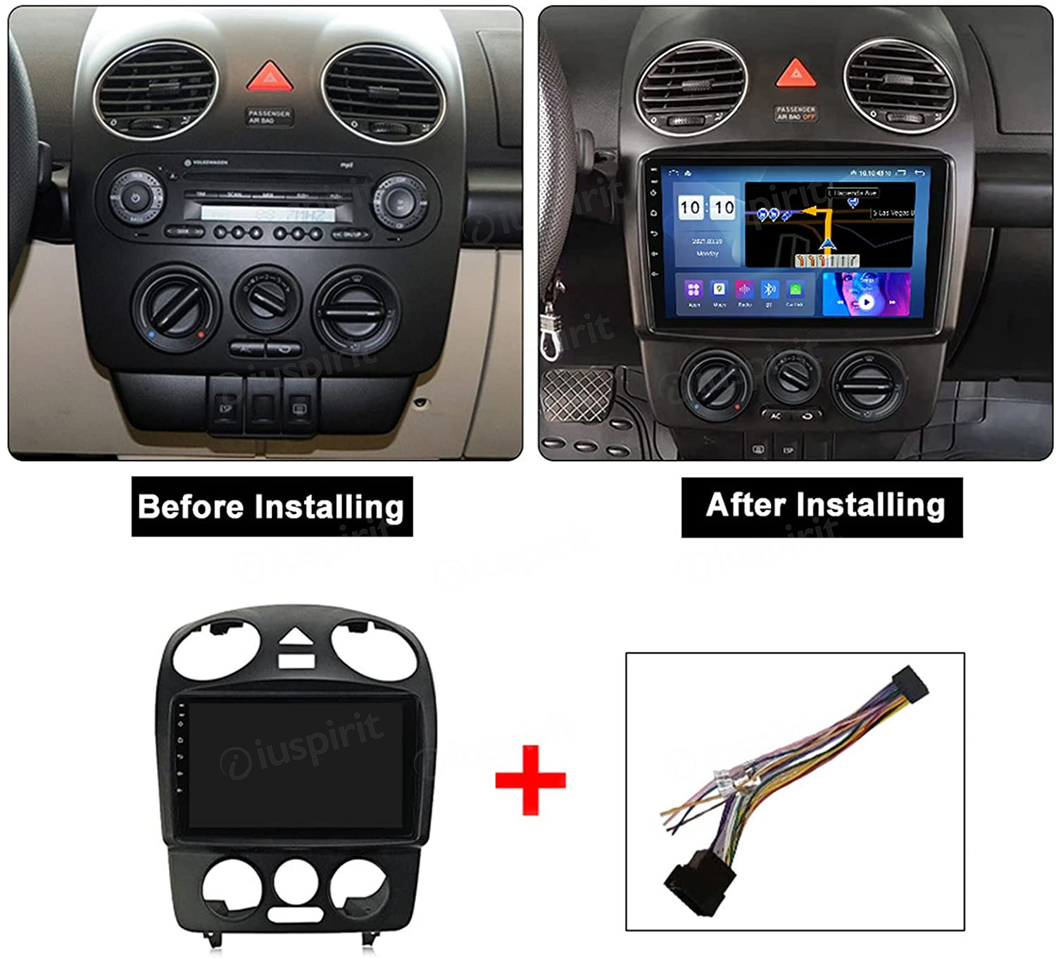 ANDROID autoradio navigatore per VW Beetle Maggiolino 2002-2010 CarPlay Android Auto GPS USB WI-FI Bluetooth 4G LTE - immagine 7
