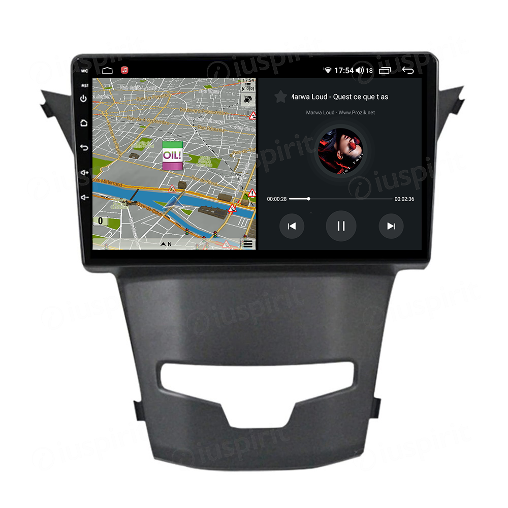 ANDROID autoradio navigatore per SsangYong Korando 2013-2018 CarPlay Android Auto GPS USB WI-FI Bluetooth 4G LTE - immagine 4