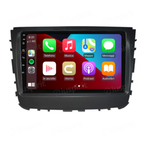 ANDROID autoradio navigatore per SsangYong Rexton 2017-2021 CarPlay Android Auto GPS USB WI-FI Bluetooth 4G LTE