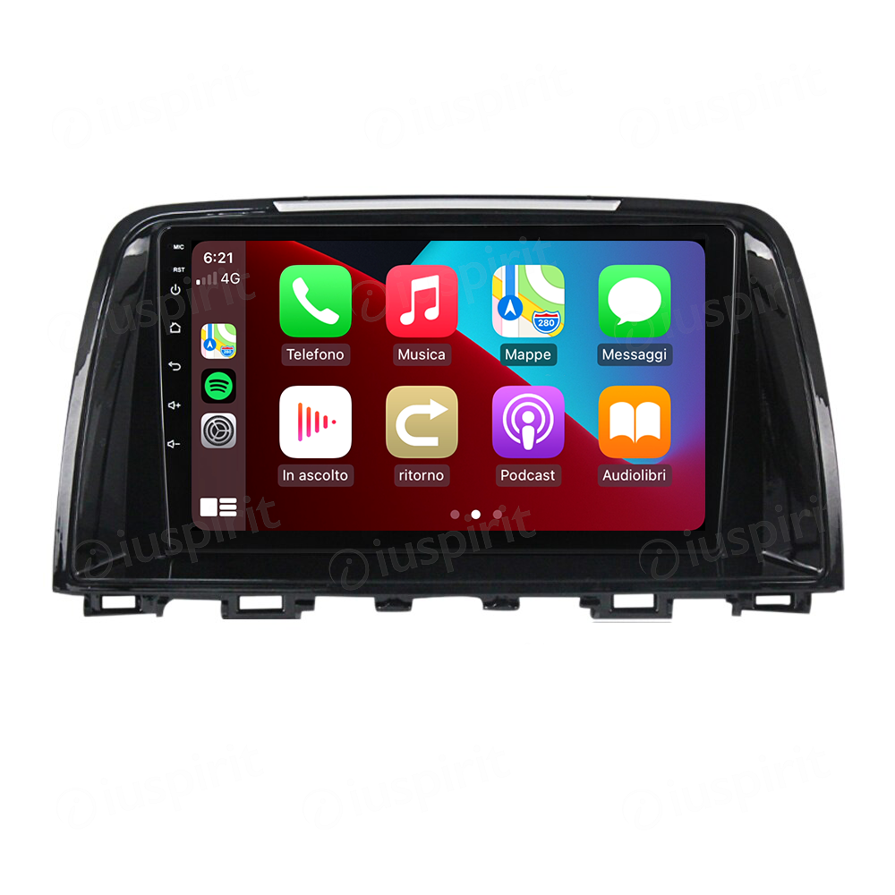 ANDROID autoradio navigatore per Mazda 6 2013-2017 CarPlay Android Auto GPS USB WI-FI Bluetooth 4G LTE