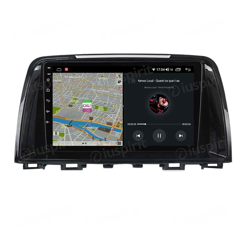 ANDROID autoradio navigatore per Mazda 6 2013-2017 CarPlay Android Auto GPS USB WI-FI Bluetooth 4G LTE - immagine 4