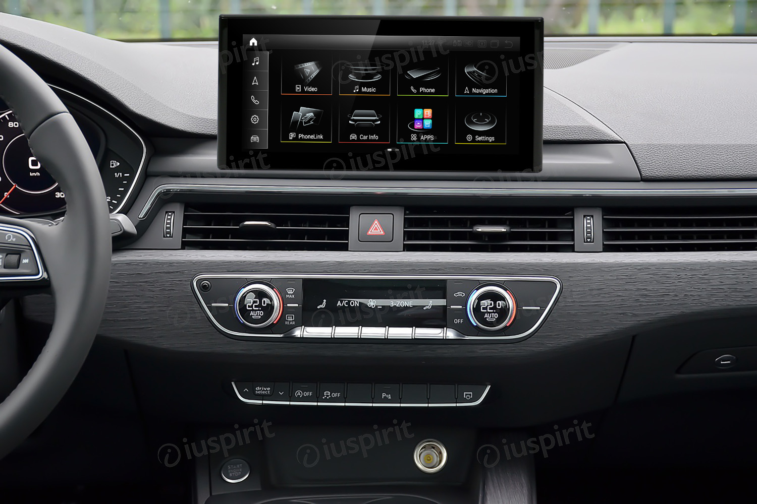 ANDROID navigatore per Audi A4 A4L B9 Audi A5 2017 2018 2019 2020 CarPlay Android Auto 10.25 pollici 4GB RAM 64GB ROM Octa-Core Bluetooth GPS WI-FI - immagine 8