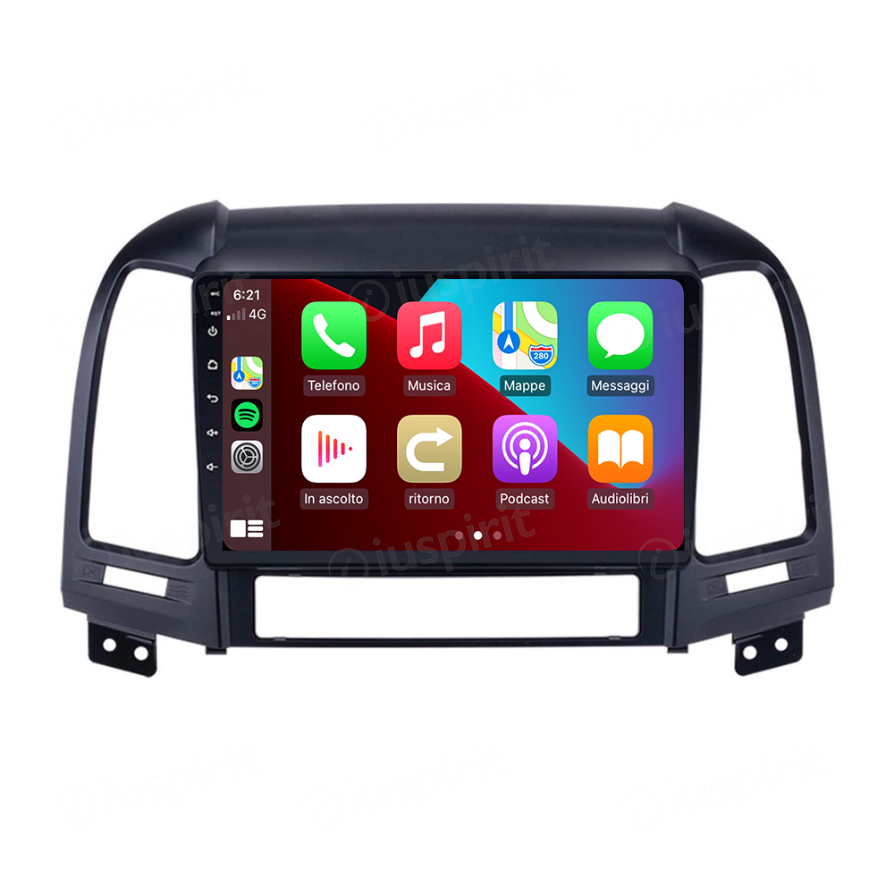 ANDROID autoradio navigatore per Hyundai Santa Fe Hyundai IX45 2006-2012 CarPlay Android Auto GPS USB WI-FI Bluetooth 4G LTE