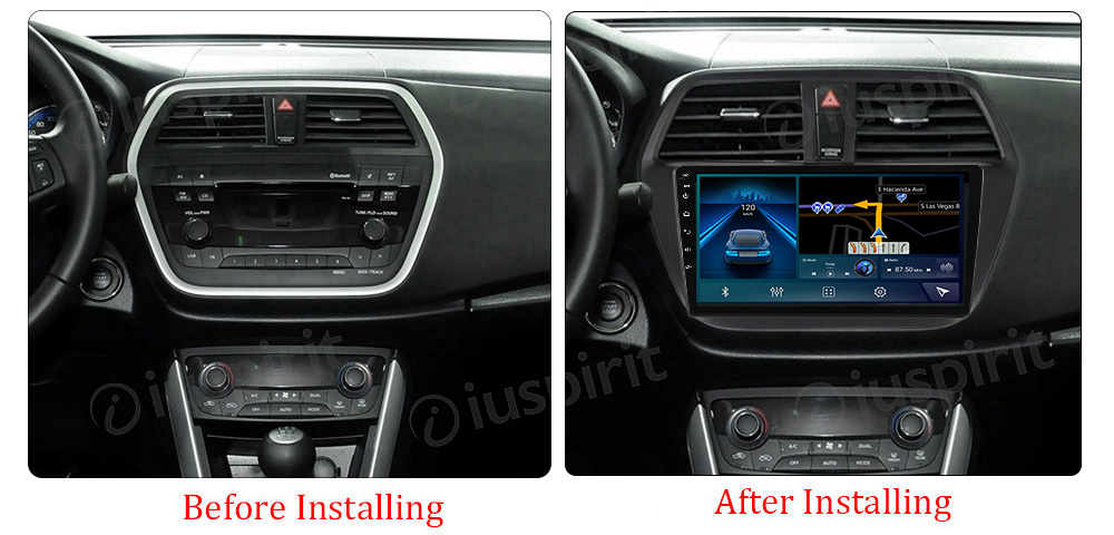 ANDROID autoradio navigatore per Suzuki SX4 2 Suzuki S-Cross 2013-2016 CarPlay Android Auto GPS USB WI-FI Bluetooth 4G LTE - immagine 6