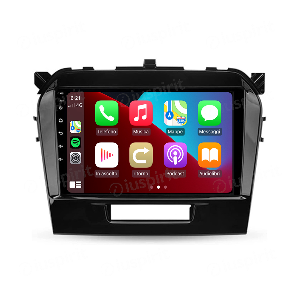 ANDROID autoradio navigatore per Suzuki Vitara 2014-2018 CarPlay Android Auto GPS USB WI-FI Bluetooth 4G LTE