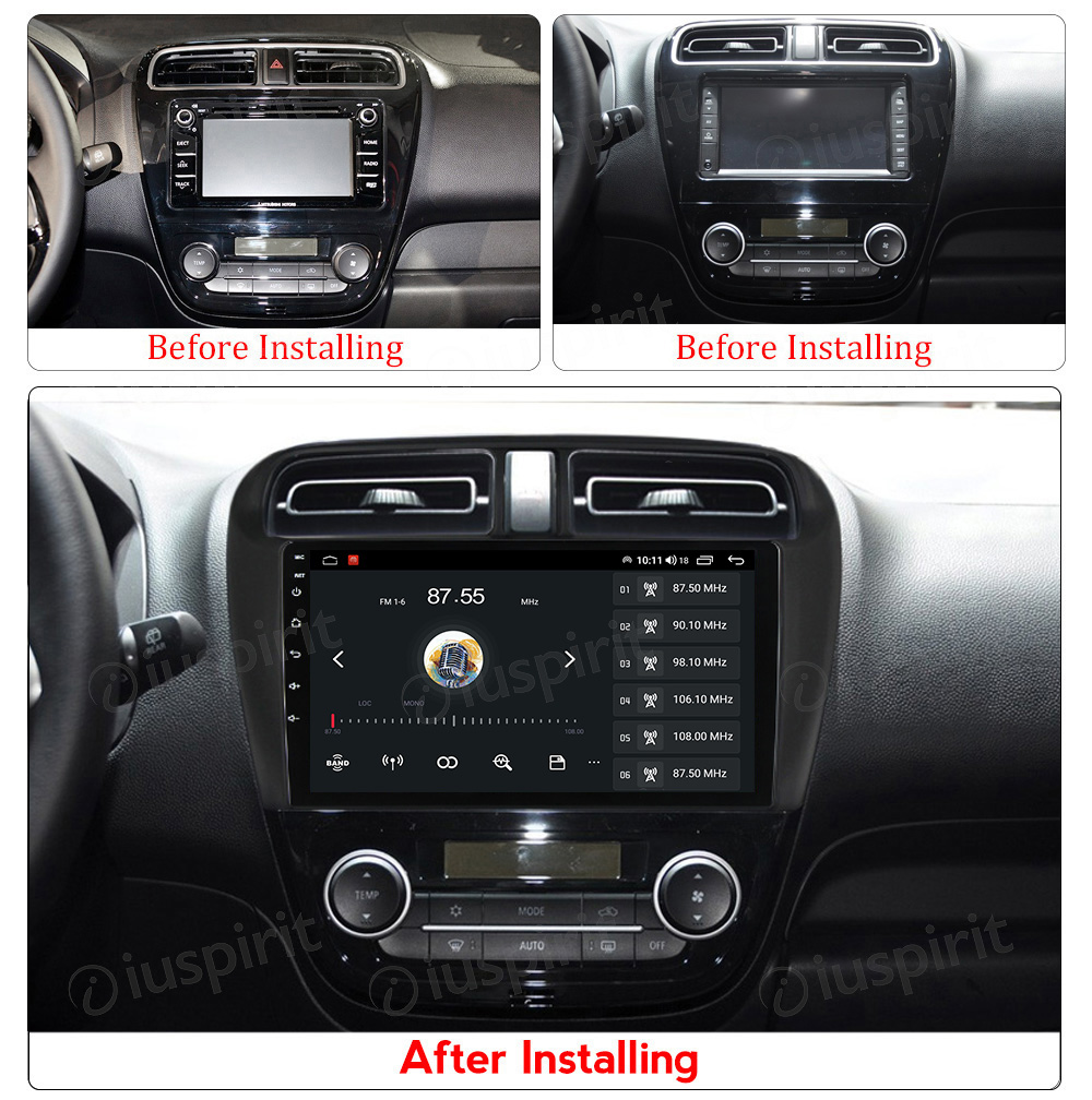 ANDROID autoradio navigatore per Mitsubishi Mirage Mitsubishi Space Star CarPlay Android Auto GPS USB WI-FI Bluetooth 4G LTE - immagine 6