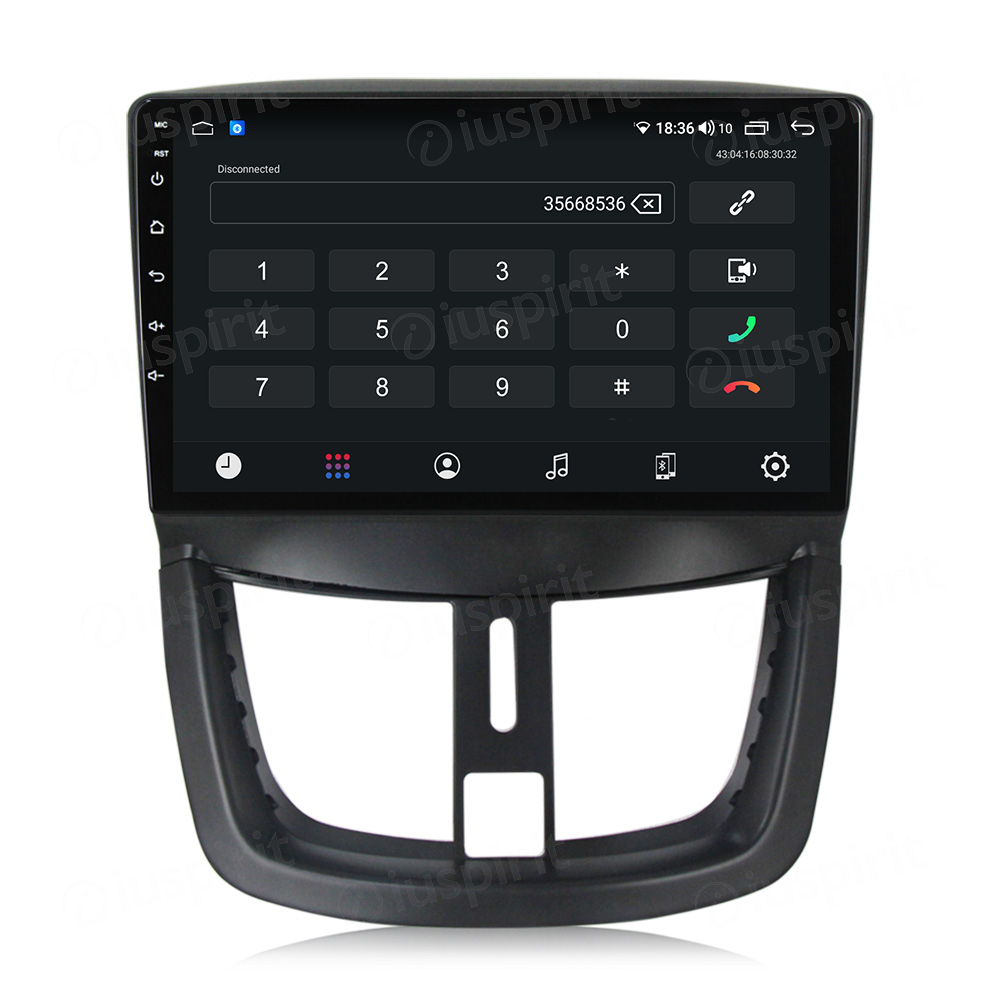 ANDROID autoradio navigatore per Peugeot 207 Peugeot 206 2007-2014 CarPlay Android Auto GPS USB WI-FI Bluetooth 4G LTE - immagine 2