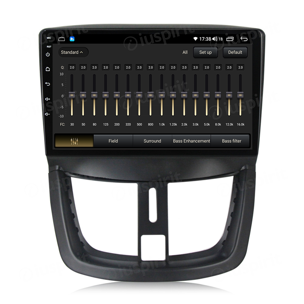 ANDROID autoradio navigatore per Peugeot 207 Peugeot 206 2007-2014 CarPlay Android Auto GPS USB WI-FI Bluetooth 4G LTE - immagine 3