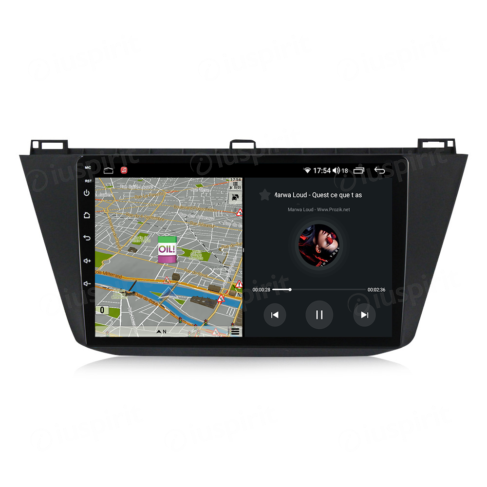 ANDROID autoradio navigatore per VW Tiguan 2016-2019 CarPlay Android Auto GPS USB WI-FI Bluetooth 4G LTE - immagine 4