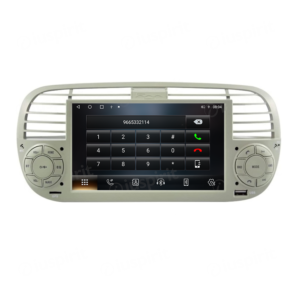 ANDROID autoradio navigatore per Fiat 500 Fiat Abarth 595 2007-2015 CarPlay Android Auto GPS USB WI-FI Bluetooth 4G LTE - immagine 2